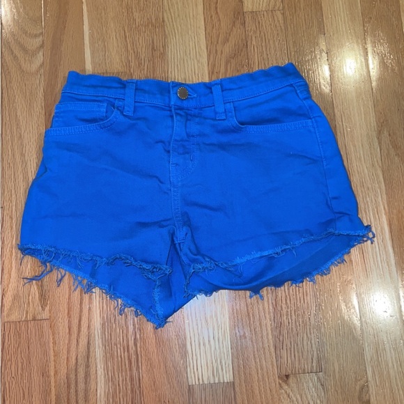 L’ agence Royal / Dark Blue Mid-Rise Jean Shorts - Picture 2 of 4